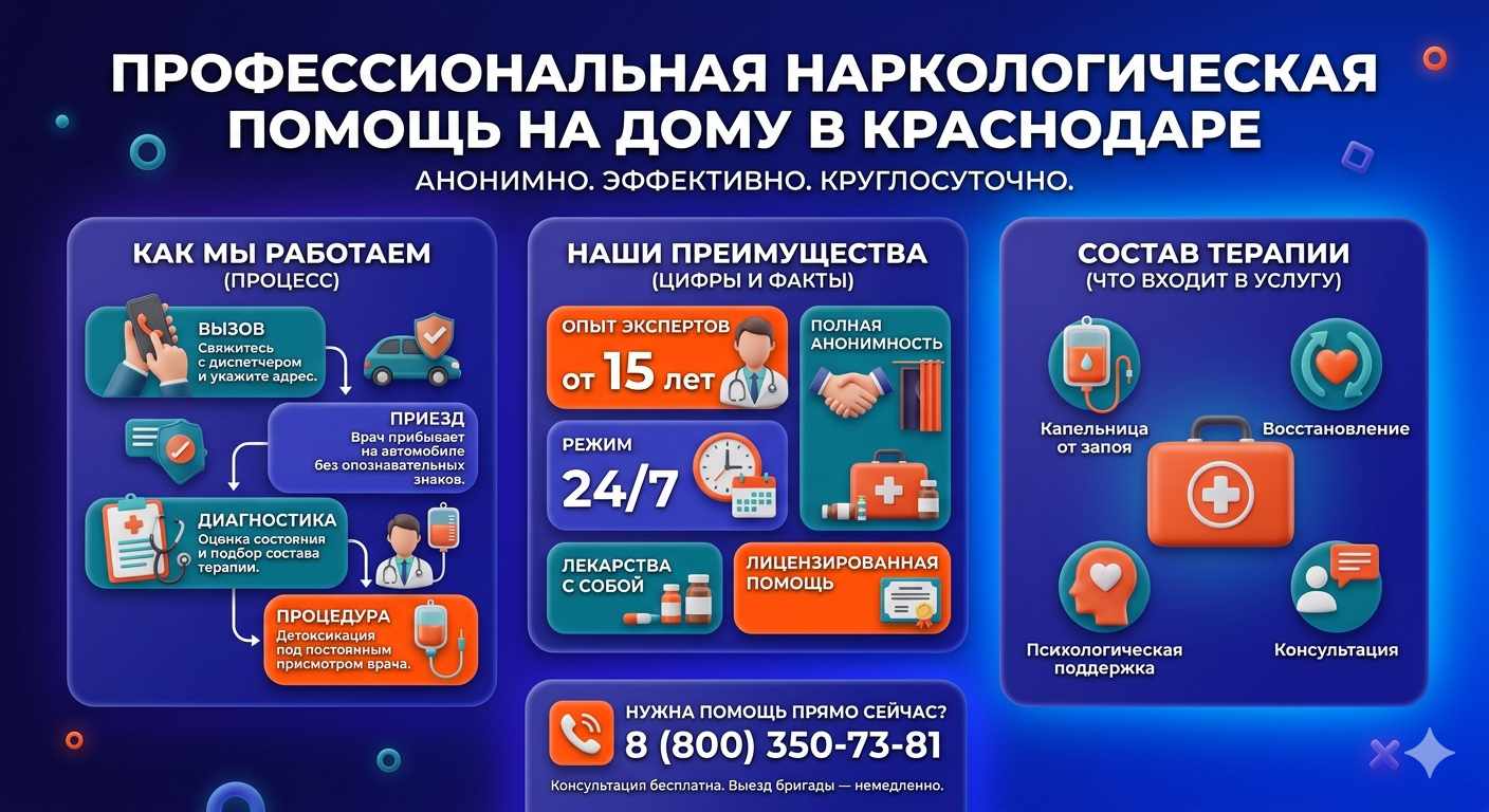 Инфографика о принципах лечения алкоголизма на дому в Шира: этапы вызова нарколога, преимущества анонимной детоксикации и состав медицинской помощи.